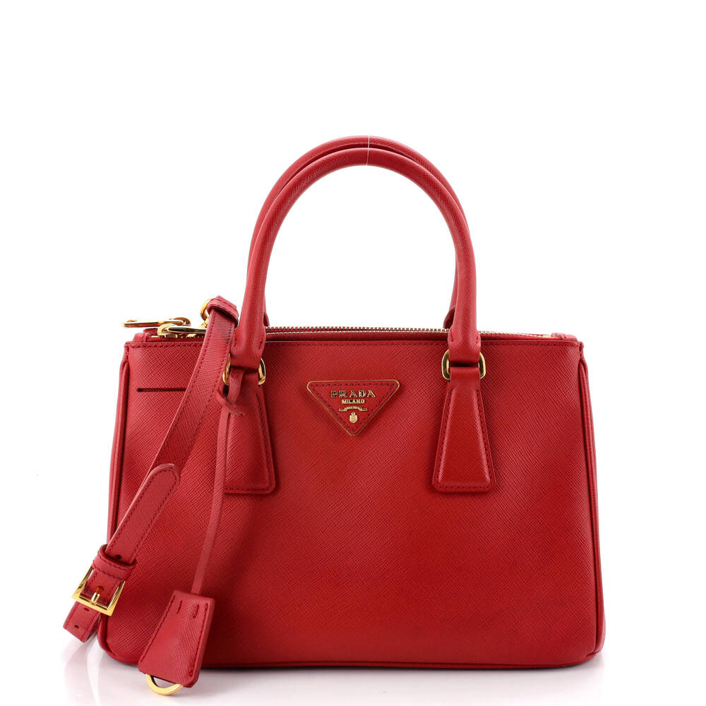 Prada Double Zip Lux Tote Saffiano #270431P93B